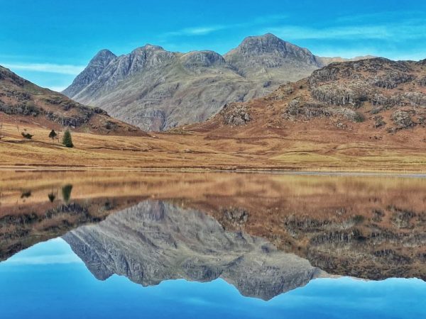 Langdale Pikes Reflections on Blea Tarn