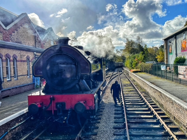 lakeside and haverthwaite steam train