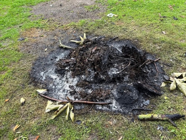 fire damage to countryside