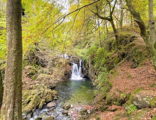 high falls rydal waterfall walk