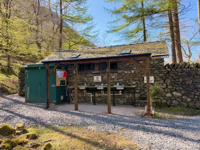 stonethwaite campsite toilets and wash area