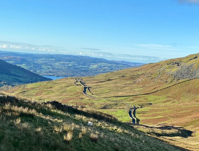 the struggle and windermere from kirsktone pass inn