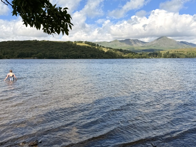 open water swimming in coniston water