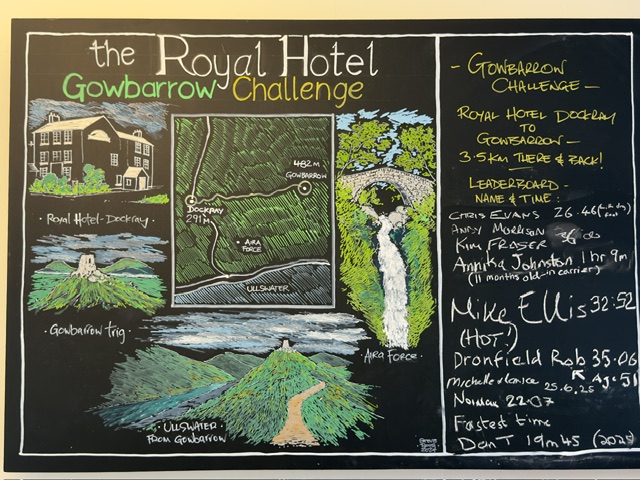 The royal hotel dockray gowbarrow challenge