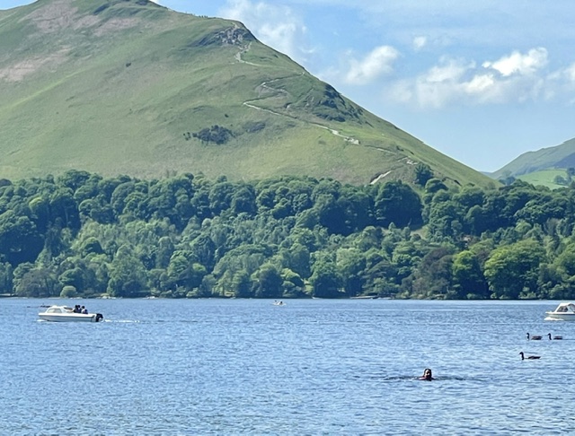 swimming in derwentwater