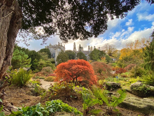 sizergh castle at autumn