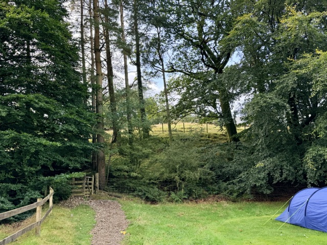 path through great langdale campsite