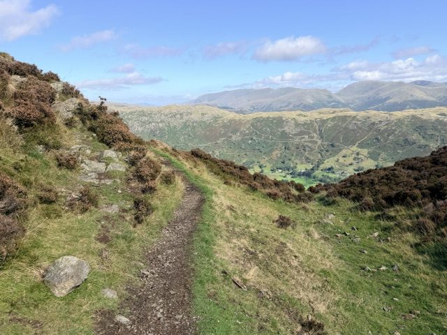 path up to lingmoor fell summit