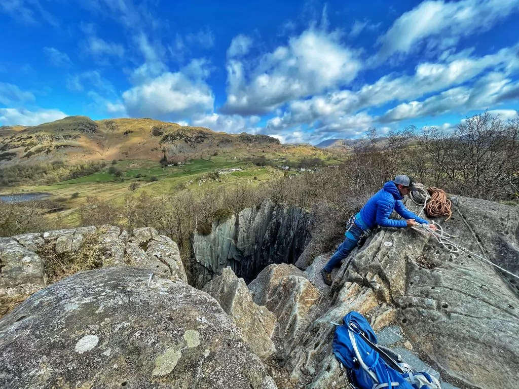 abseiling in the lake district