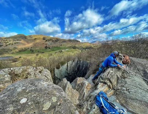 abseiling in the lake district