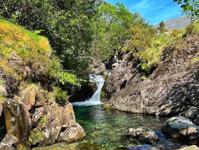 Ritson’s force waterfall Lake District 