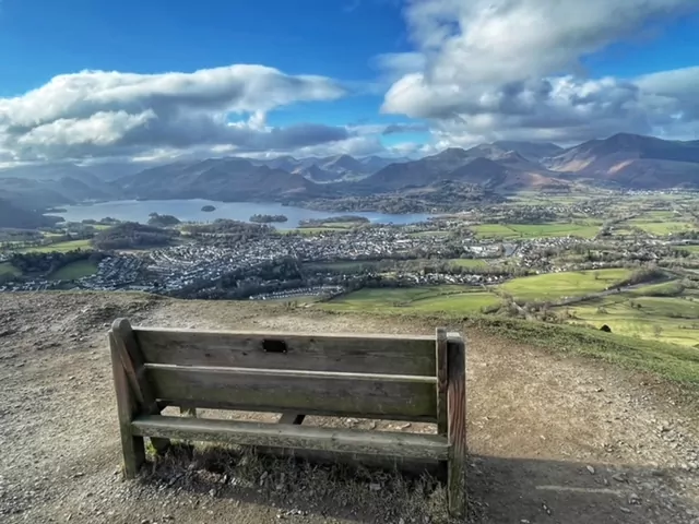 latrigg view from bench