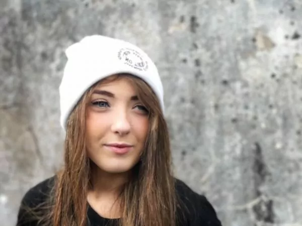 white beanie hat by no ties