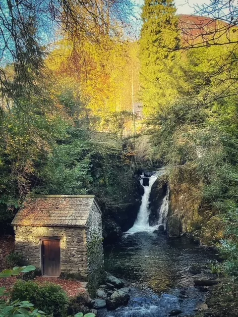 rydal grot and waterfall photo