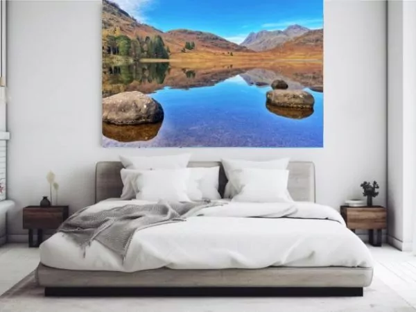 blea tarn and langdale pikes canvas